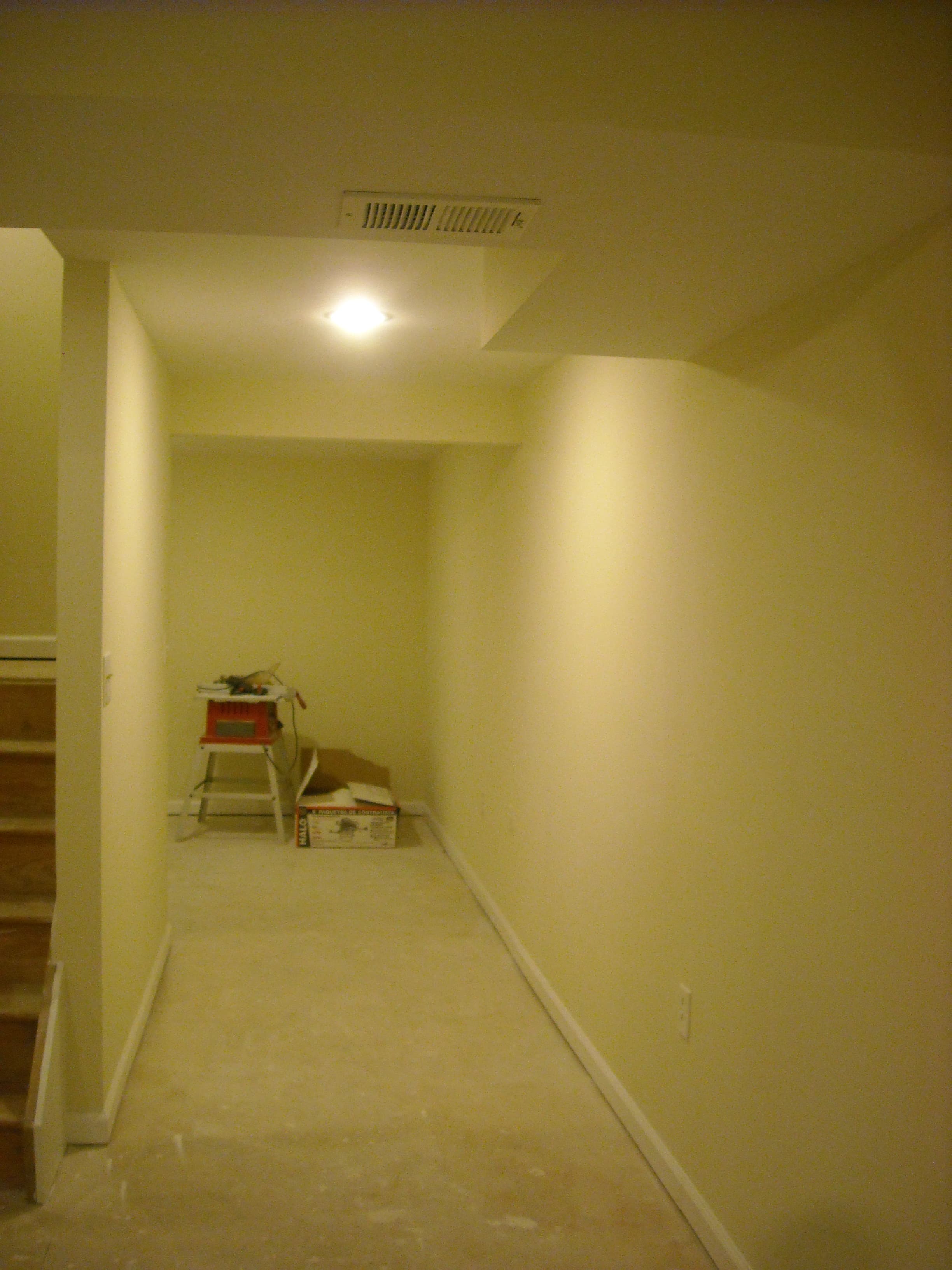 Basement with standing shower after image 2