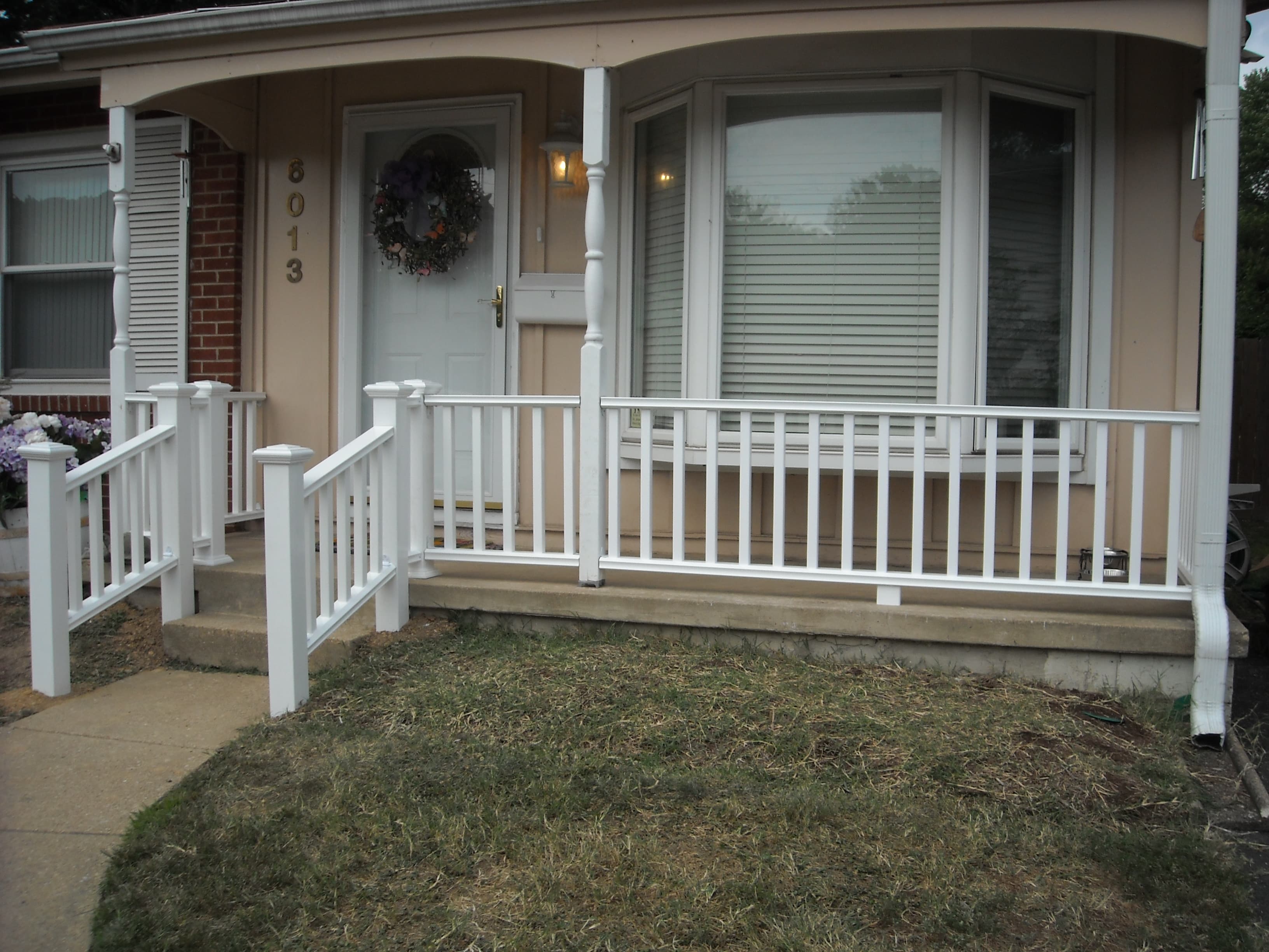 Porch and railing installation after image 1