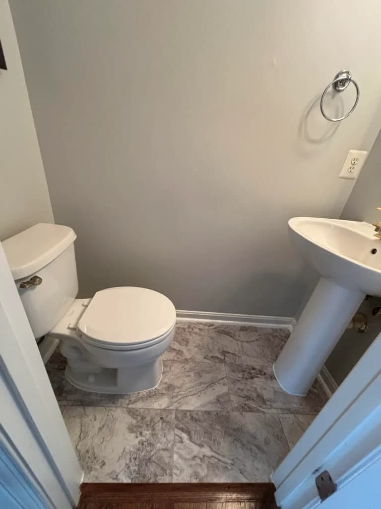 Completed small bathroom improvement project
